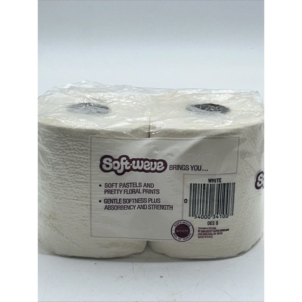 Vintage Scott Toilet Paper Soft-Weve 1980 Original Package Movie Prop
